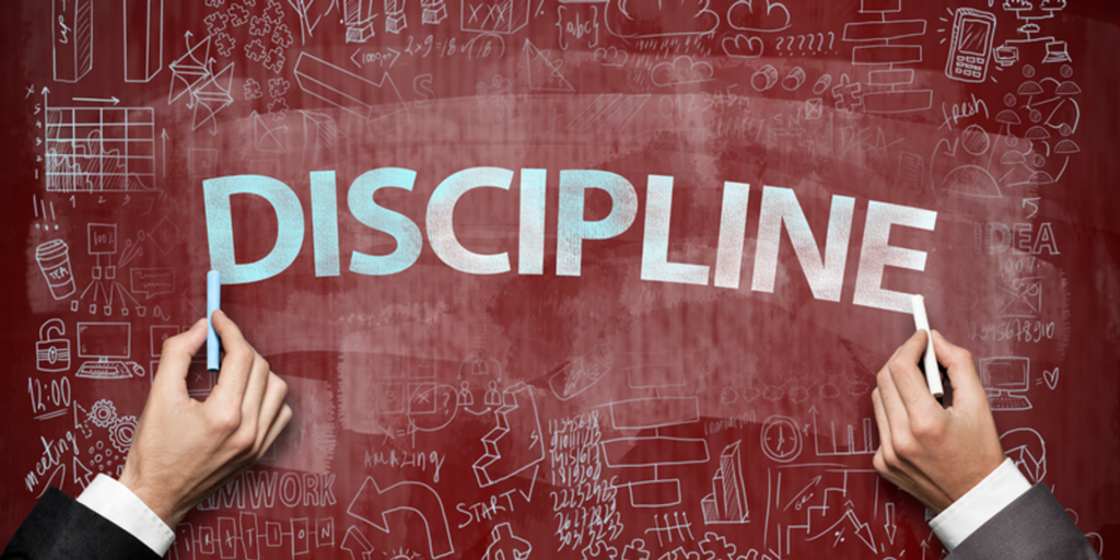 Student discipline shown through focused studying and consistent habits